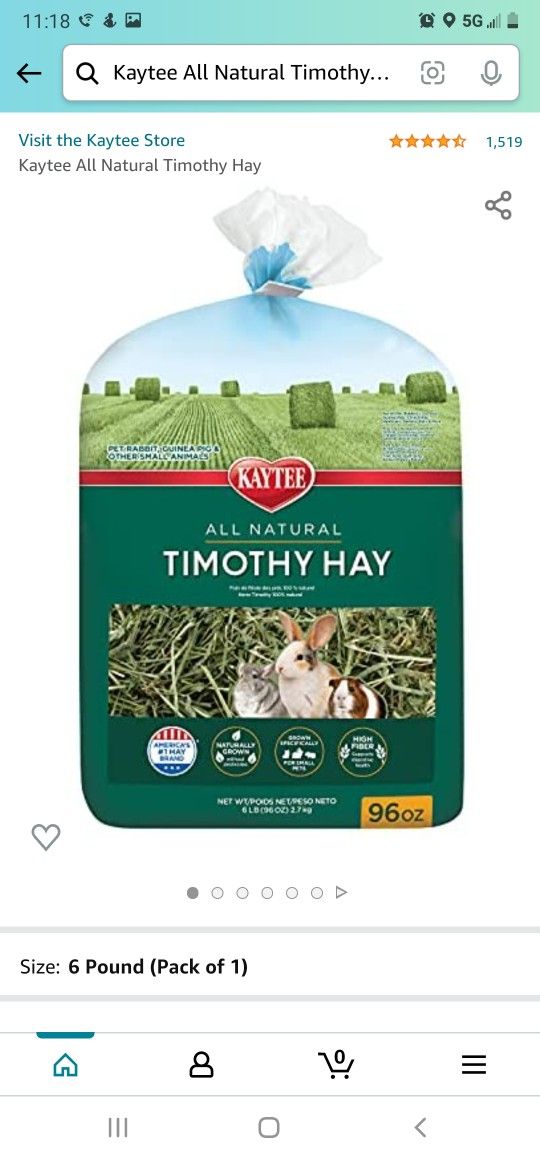 Kaytee All Natural Timothy Hay
