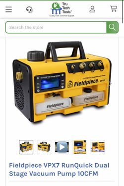 Fieldpiece VPX7 RunQuick Dual Stage Vacuum Pump 10CFM
