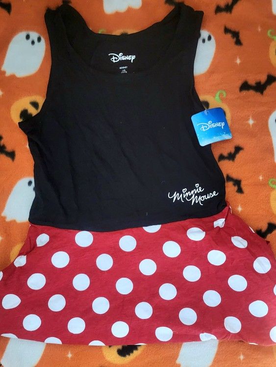 Original Disney Adult Minnie Mouse Dress and  Mickey Mouse Shorts (Home made)