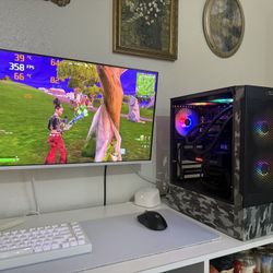 Black Gaming Pc Computer Desktop Intel Arc A580 / i5-13400F