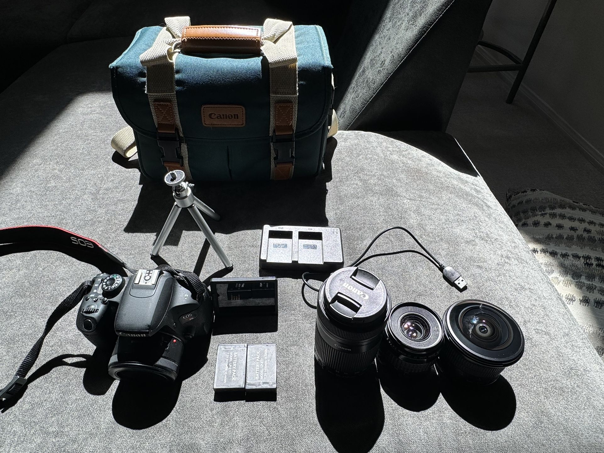 Canon t7i dslr camera pack