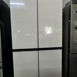 Bespoke 4-Door Flex Refrigerator (29 cu. ft.) in White Glass