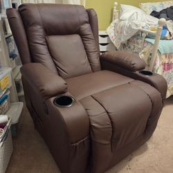 Brown lift recliner chair