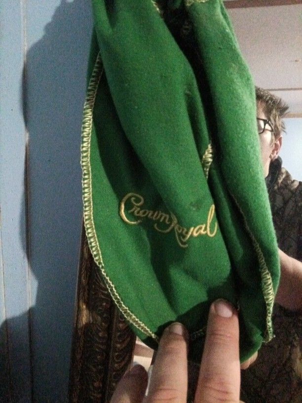 Green Crown Royal Bag Large
