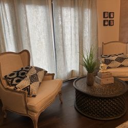 Restoration Hardware  Armchairs and coffee Table 