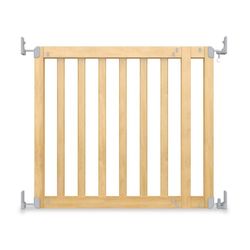 Ingenuity The Doorway 36S Series Custom Collection Pet and Baby Gate, Natural Wood Ready for Paint or Stain, Openings from 30-36" Wide, Ages 6-24 Mont