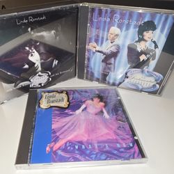 3 CD Linda Ronstadt LOT: 'Round Midnight/Sentimental Reasons/What's New 