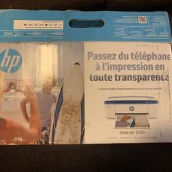 Hp Printer Deskjet 3720 - Brand New - Open Box - Printer Still Sealed In Original Foil Inside 