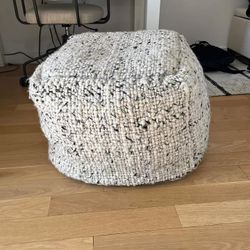 West Elm Chunky Pouf / Ottoman