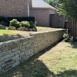 Retaining Wall Stone Work 