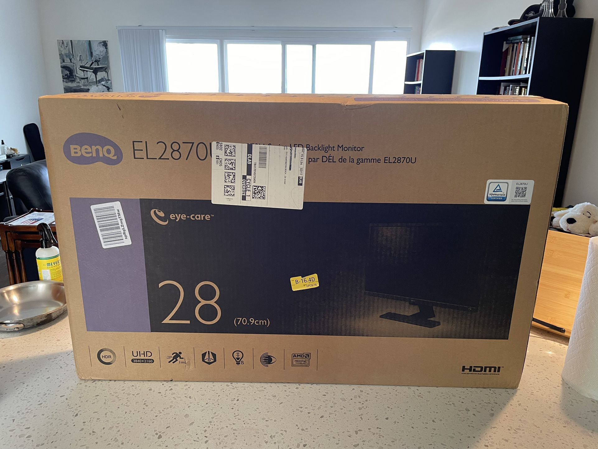 BenQ EL2870U 28” 4K Monitor In Box