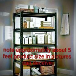 5 Tier Heavy Duty Shelf, Garage Or Pantry Shelf. Super Sturdy.