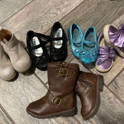 Toddler Girls Shoe Lot 5c Boots 6c  Cat And Jack Carter’s Gap 