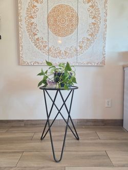 Mid Century Black Side Table
