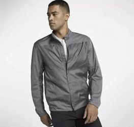 Nike Men's Shield Full Zip Golf Jacket Gray TW (892274-036) size L New with tags