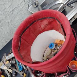 Varieties of tools package deal husky 2 back around bucket very useful