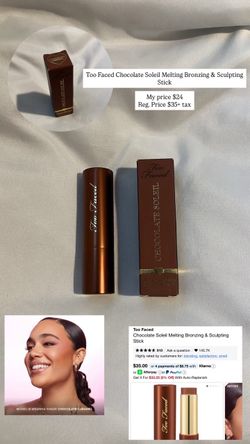 Too Faced Chocolate Soleil Melting Bronzing & Sculpting Stick