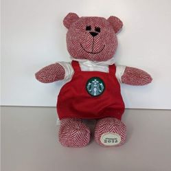 STARBUCKS Red Apron Bearista Bear Limited Edition 2016 Collectible Plush Toy 
