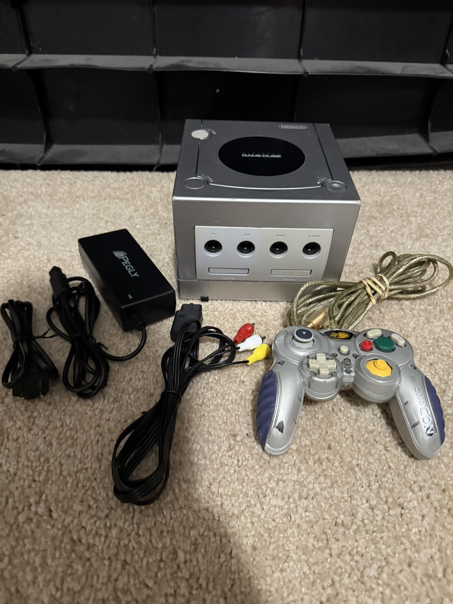GameCube Console With Controller And Cables 