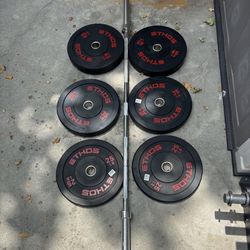 Plate Set + Olympic Barbell