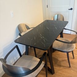 Dining Table Set With 4 Chairs