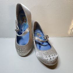 Frozen shoes  Girl's Frozen heel shoe silver Size 6 