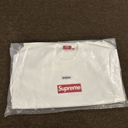 Supreme Box Logo Washed Crewneck BOGO sweatshirt White XXL