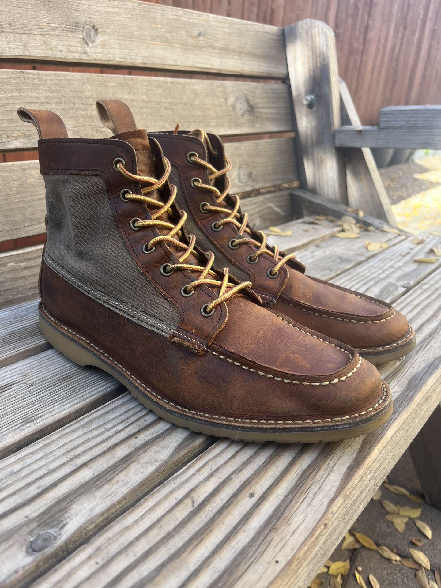 Red Wing 3335 Wacouta Weekender Canvas Copper Size 10.5D