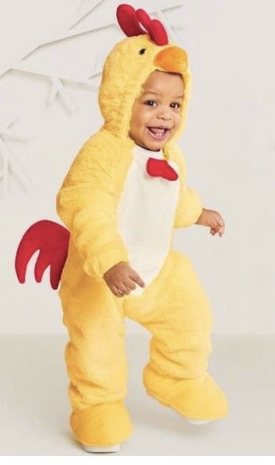 Matching Chicken costume toddler and adult