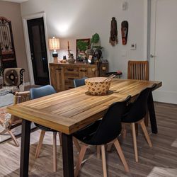Wood Dining Table And Chair