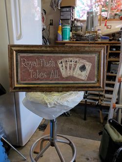 Royal Flush Sign 23 Inch X 11 Inch Sign