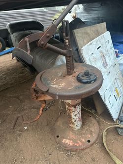 Vintage tire changing machine