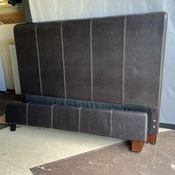 Bed Queen Size Headboard And Footboard Only Leather No Scratch Clean