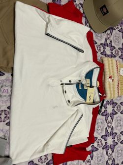 Polos-shirts,pair of carpenter jeans  size 34,hats & 15.00