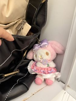 melody sanrio plush keychain