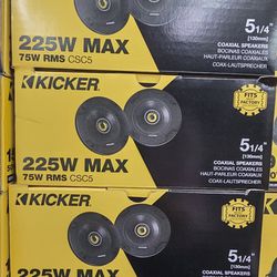 KICKER 46CSC54 CS-Series CSC5 5.25-Inch (130mm) Coaxial Speakers, 4-Ohm (Pair)


