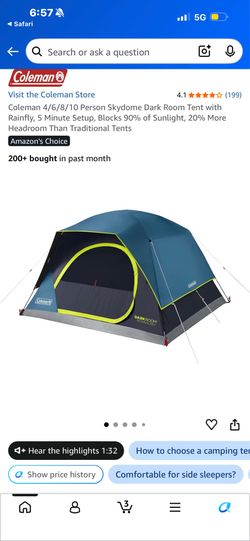 Coleman Camping tent