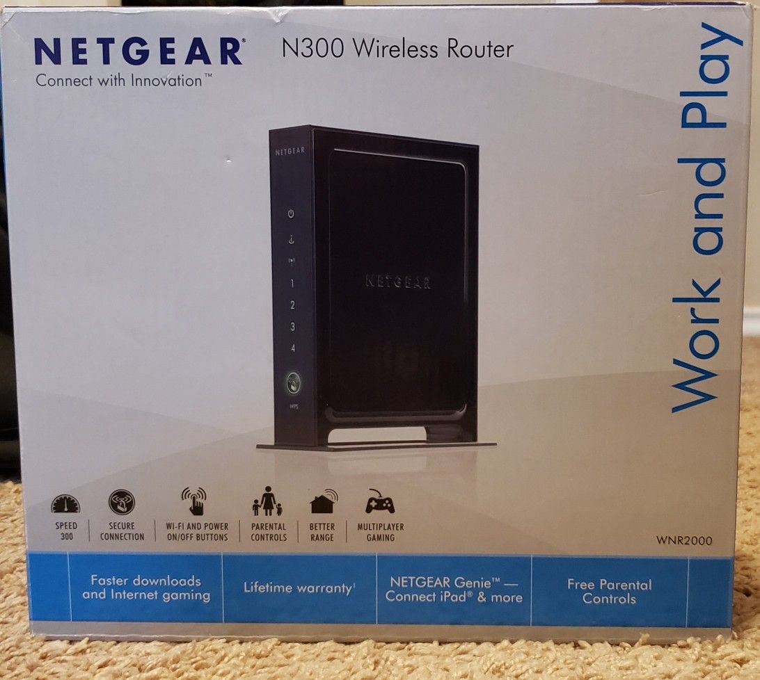 Net Gear WiFi router and WiFi modem/wifi router