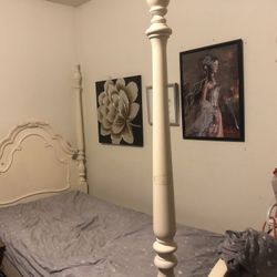 Xl Twin Canopy Bed Set