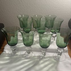 Vintage Lenox Goblets Color Verde (green)