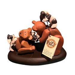 Celebration Wooden Gift Craft Pozy Teddy Bear New Friends Figurine 320010 Dog