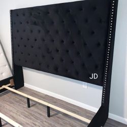  New In Box / 6ft Black Velvet Bed Frame Queen Size 