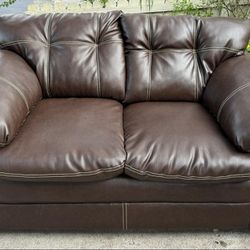 Brown Leather Sofas/ Sofaces Cafeces De Piel
($350)
