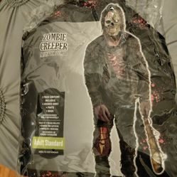 Adult ZOMBIE CREEPER COSTUME 