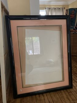 Large Black Frame With Glass