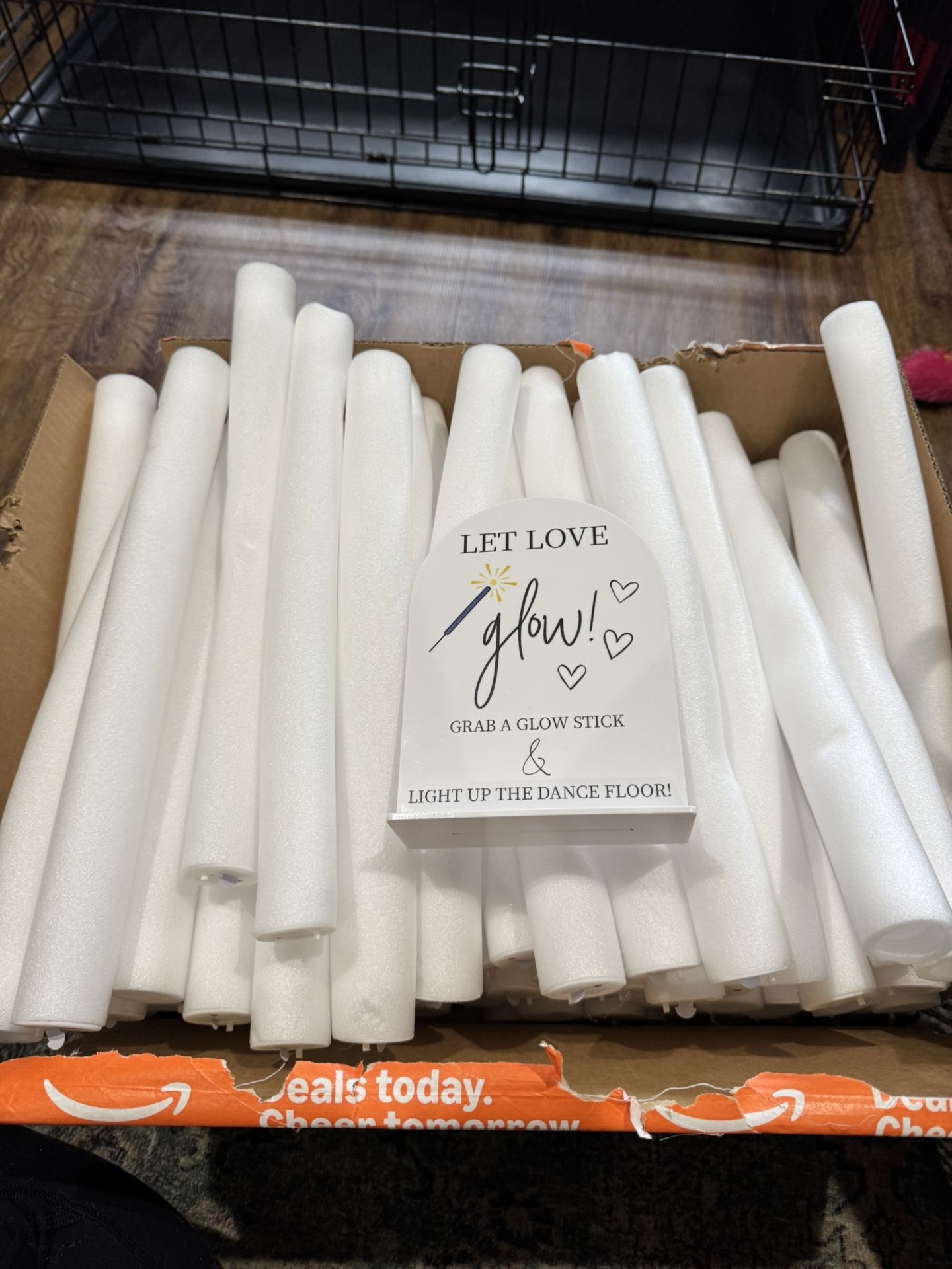 Glow Sticks And Sign