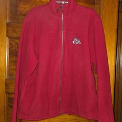 Fresno State Bulldogs Red Fleece Jacket Size M