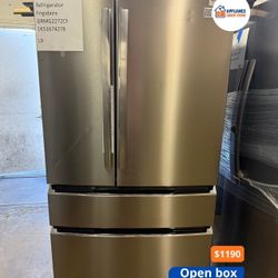 Frigidaire 22 cu ft French Door Refrigerator, Stainless, Counter-Depth Look, Pantry Drawer (GRMG2272CF)