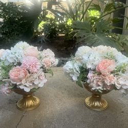 Flower Center Pieces w/ Gold vase