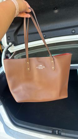 Coach New York Leather Tote Bag
